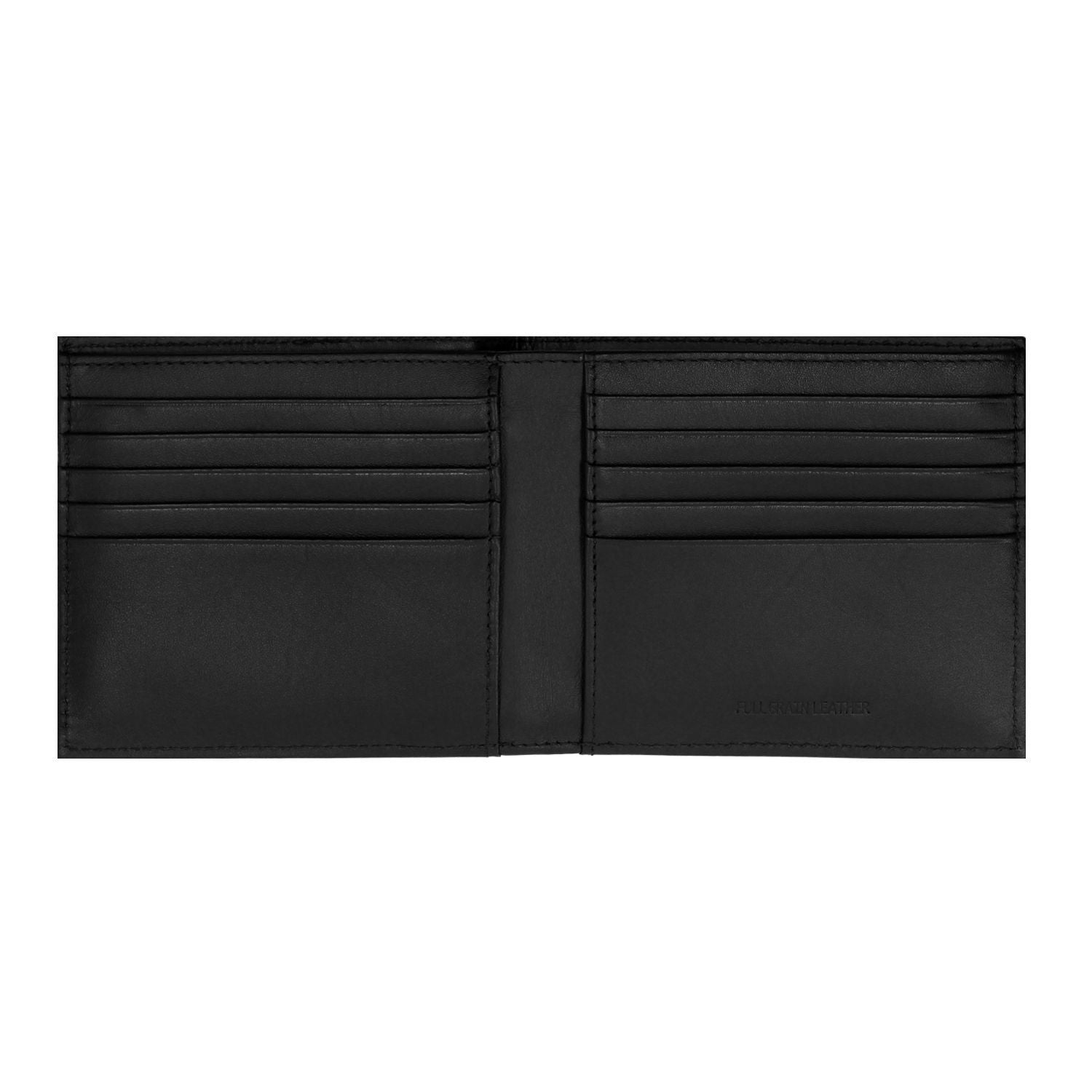 Crossing Infinite Bi-Fold Leather Wallet [18 Card Slots] RFID - Black