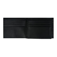 Crossing Infinite Bi-Fold Leather Wallet With Flap And Coin Pouch RFID - Black
