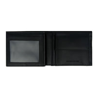 Crossing Infinite Bi-Fold Leather Wallet With Flap And Coin Pouch RFID - Black