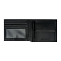 Crossing Infinite Bi-Fold Leather Wallet With Window And Coin Pocket RFID - Black