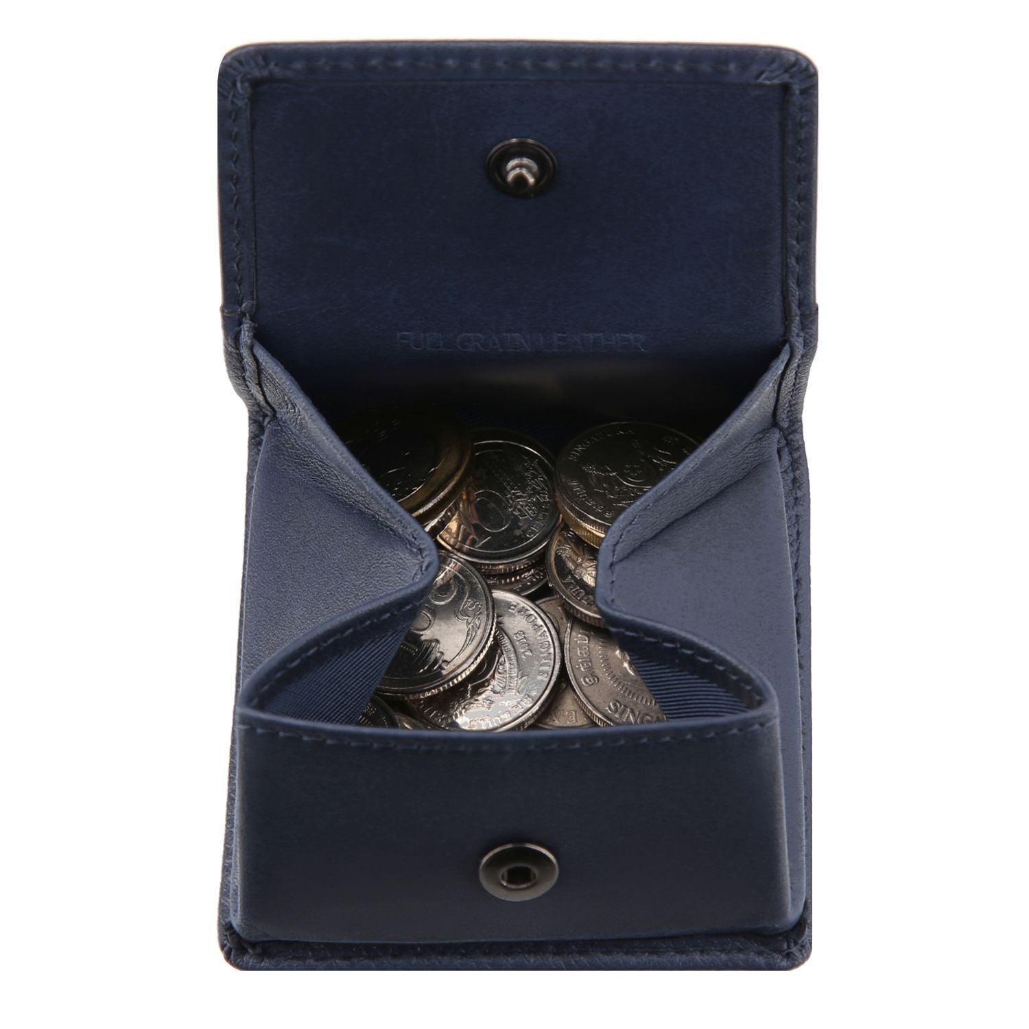 Crossing Infinite Leather Coin Pouch - Blue