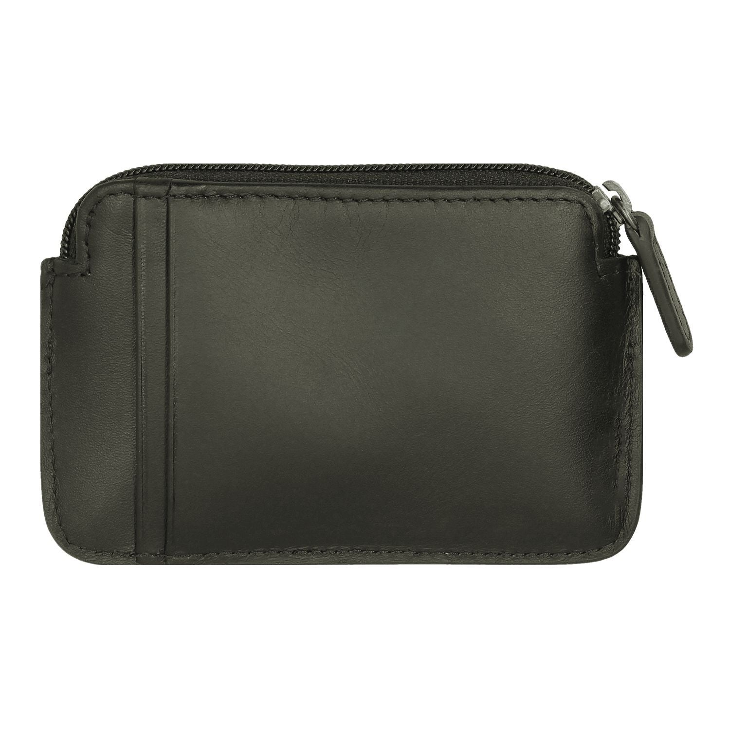 Crossing Infinite Leather Key Coin Pouch With Card Slots RFID - Khaki