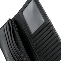 Crossing Infinite Long Leather Wallet RFID - Black
