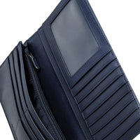 Crossing Infinite Long Leather Wallet RFID - Blue