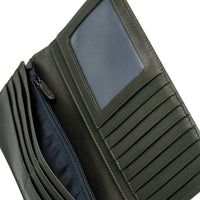 Crossing Infinite Long Leather Wallet RFID - Khaki