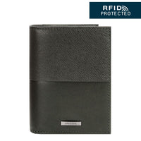 Crossing Infinite Short Leather Wallet With Coin Pouch RFID - Khaki
