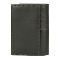 Crossing Infinite Short Leather Wallet With Coin Pouch RFID - Khaki