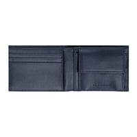Crossing Infinite Slim Leather Wallet With Coin Pocket [5 Card Slots] RFID - Blue