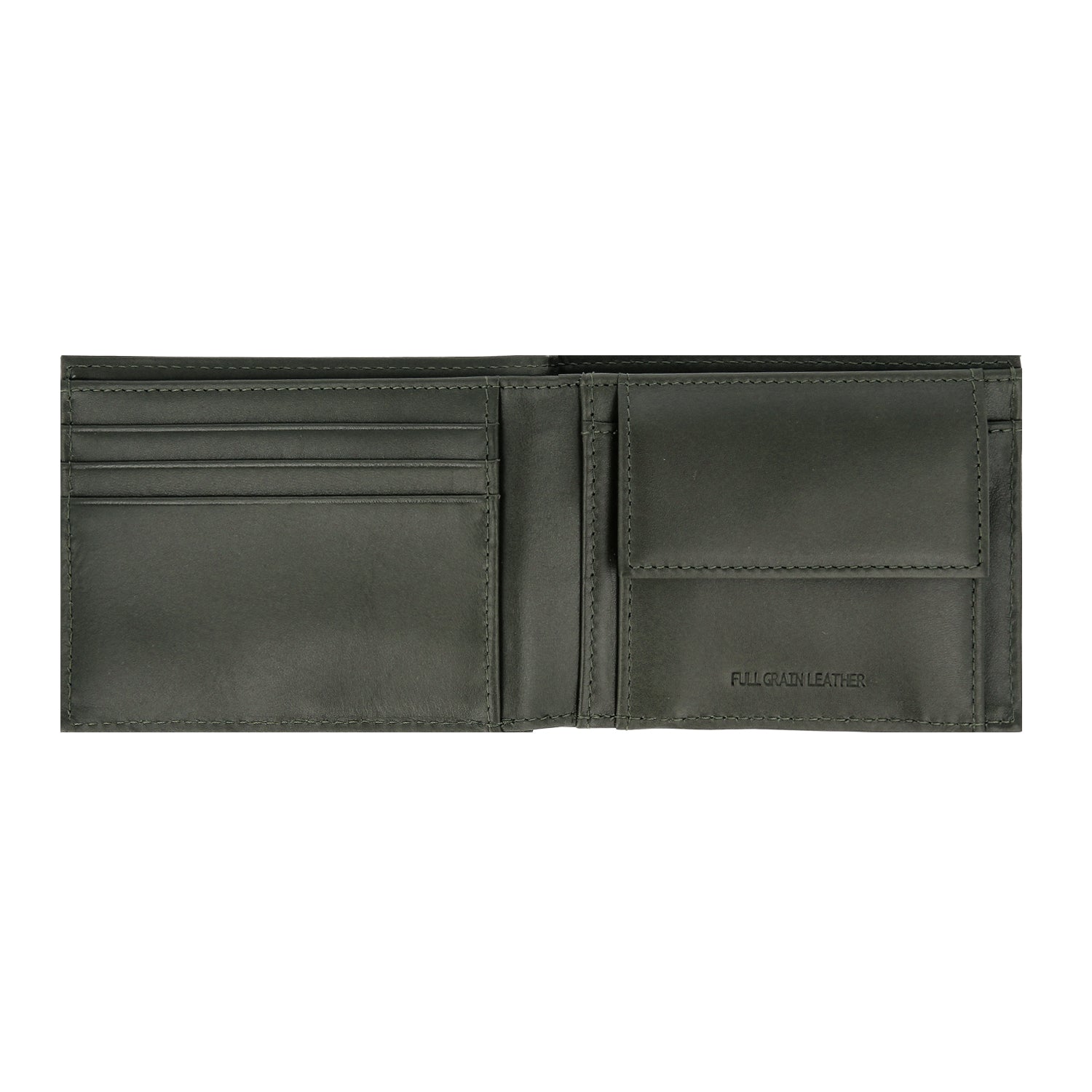Crossing Infinite Slim Leather Wallet With Coin Pocket [5 Card Slots] RFID - Khaki