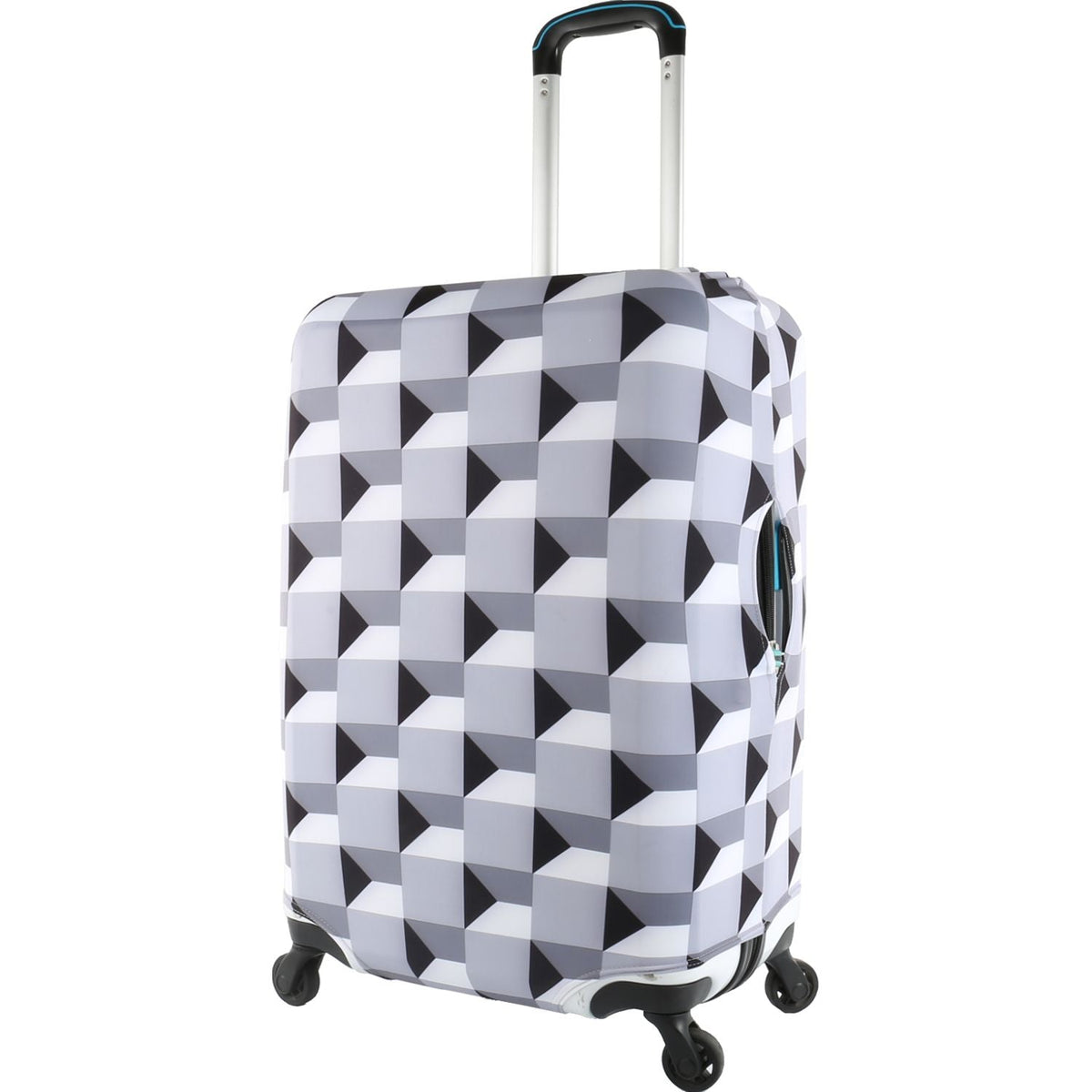 Crossing Luggage Cover Medium - Geometric Cubes Pattern (23"-25")