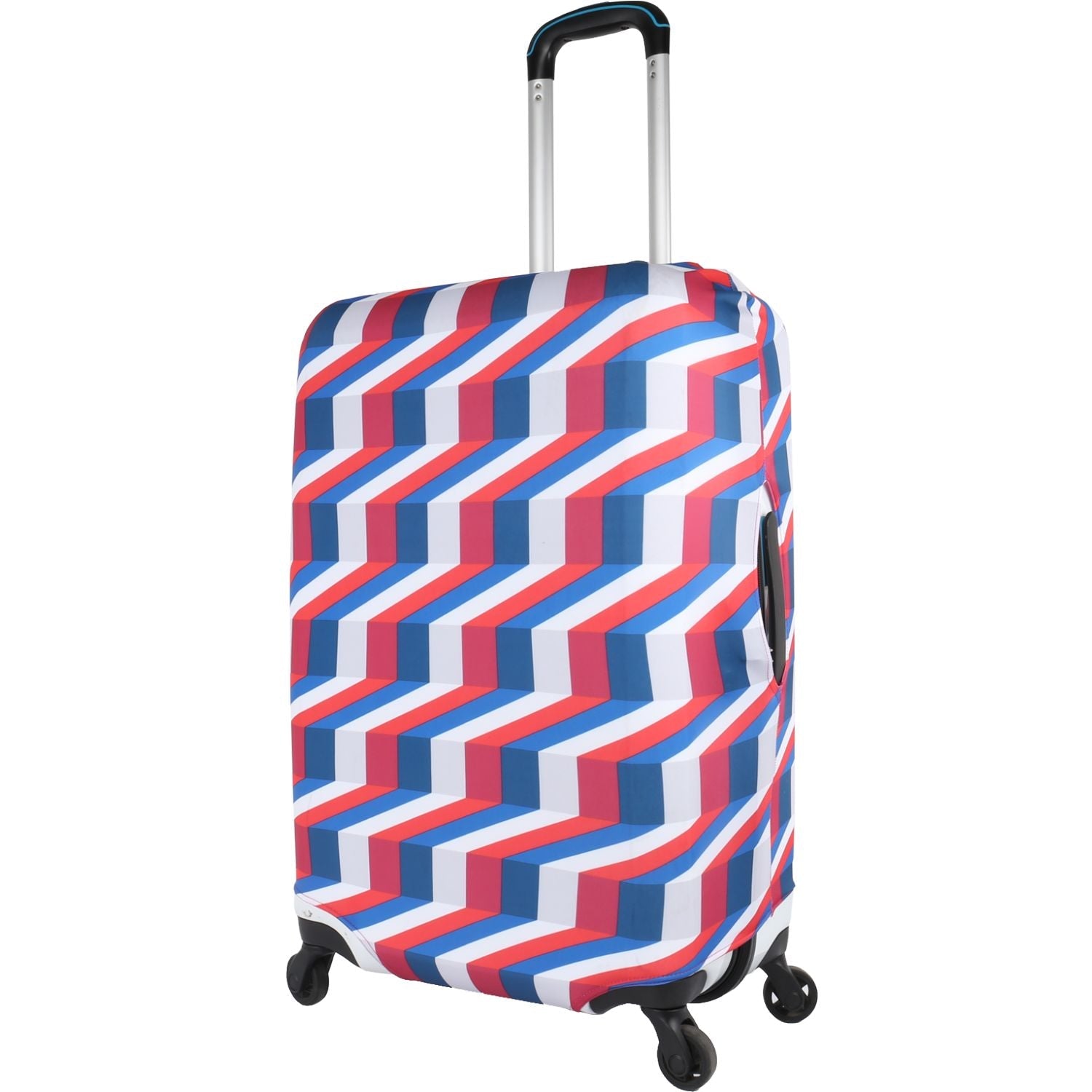 Crossing Luggage Cover Medium - Geometric Stairs Pattern (23"-25")