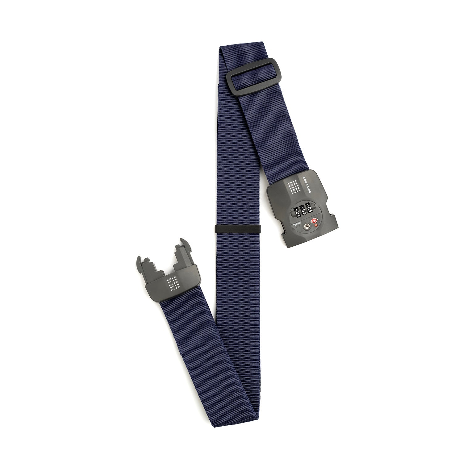 Crossing Luggage Strap With 3 Dial TSA Lock - Navy