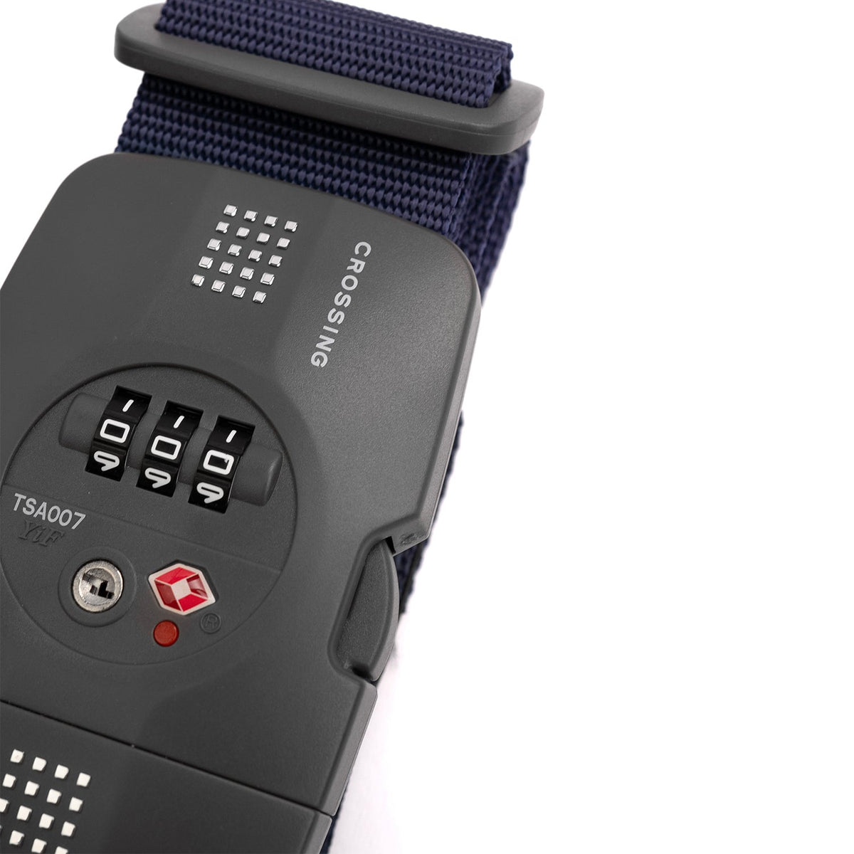 Crossing Luggage Strap With 3 Dial TSA Lock - Navy