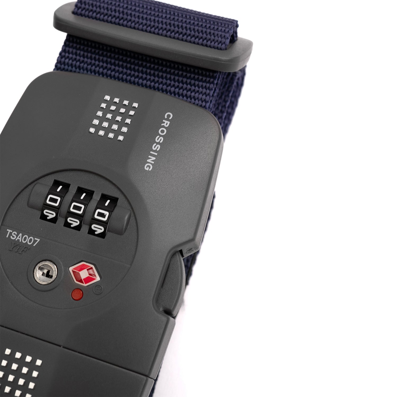 Crossing Luggage Strap With 3 Dial TSA Lock - Navy