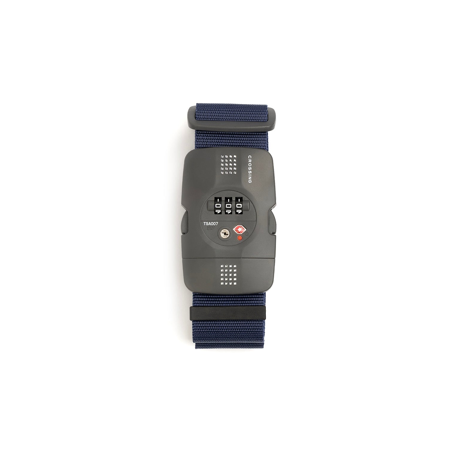 Crossing Luggage Strap With 3 Dial TSA Lock - Navy