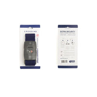 Crossing Luggage Strap With 3 Dial TSA Lock - Navy