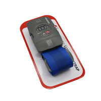 Crossing Luggage Strap With 3 Dial TSA Lock - Blue