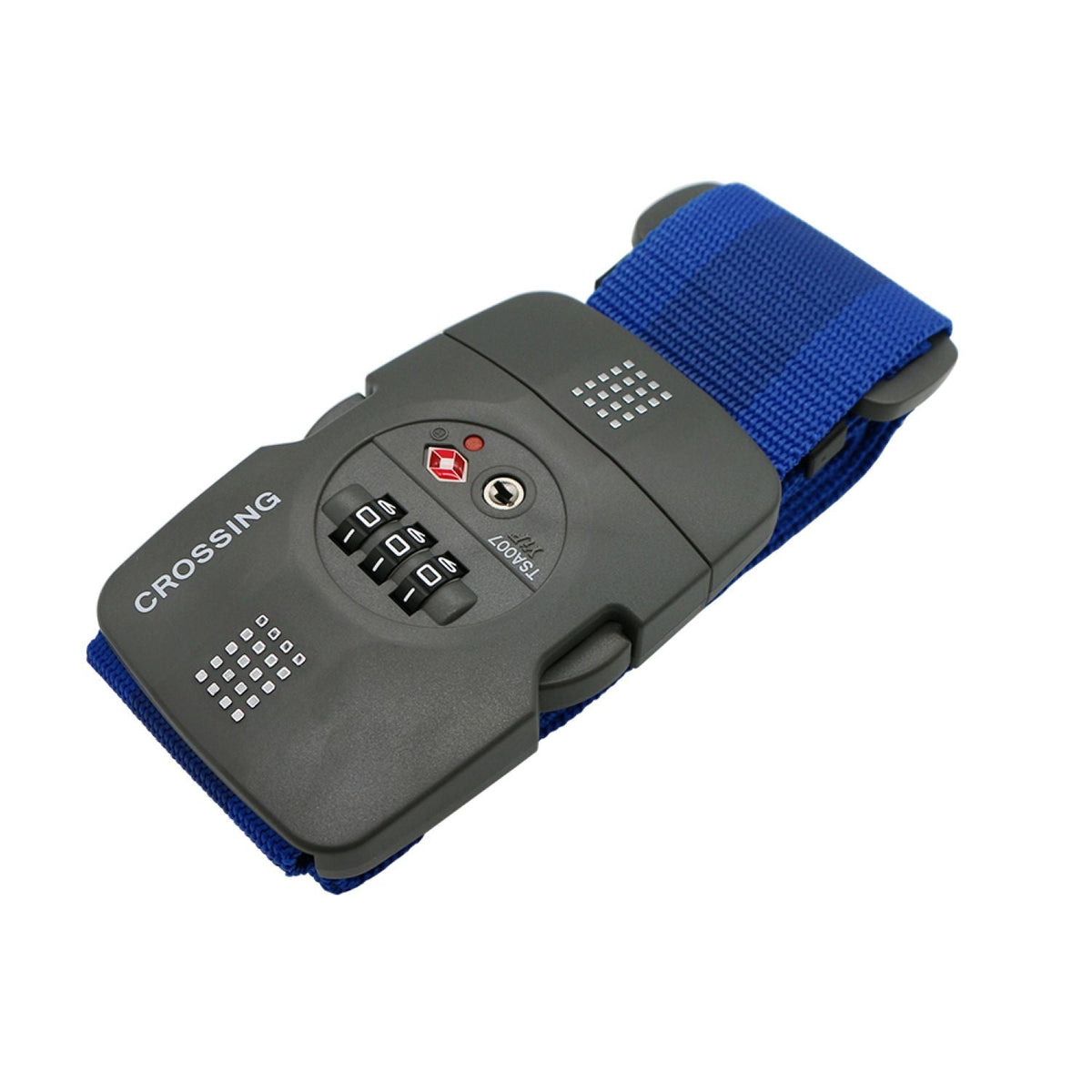 Crossing Luggage Strap With 3 Dial TSA Lock - Blue