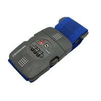 Crossing Luggage Strap With 3 Dial TSA Lock - Blue