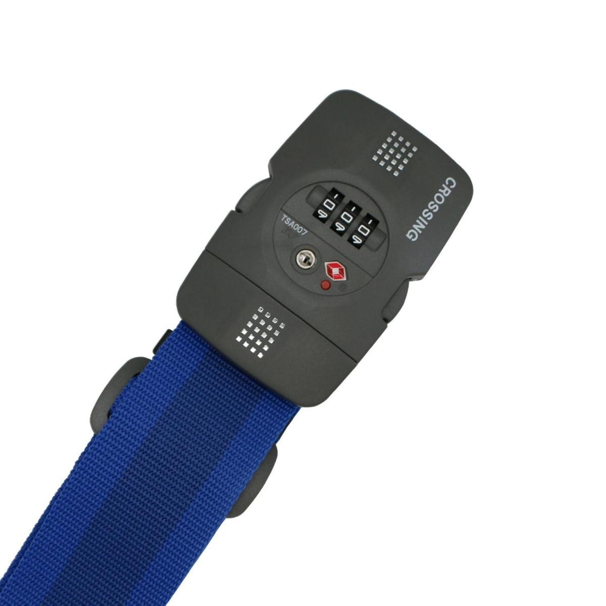Crossing Luggage Strap With 3 Dial TSA Lock - Blue