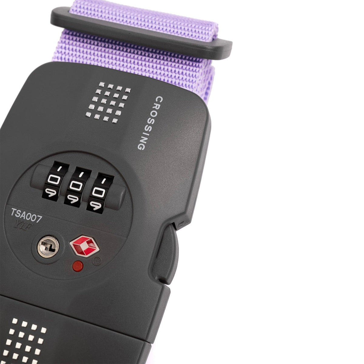 Crossing Luggage Strap With 3 Dial TSA Lock - Lavender