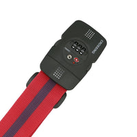 Crossing Luggage Strap With 3 Dial TSA Lock - Pink