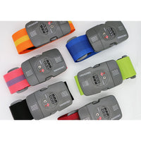 Crossing Luggage Strap With 3 Dial TSA Lock - Pink