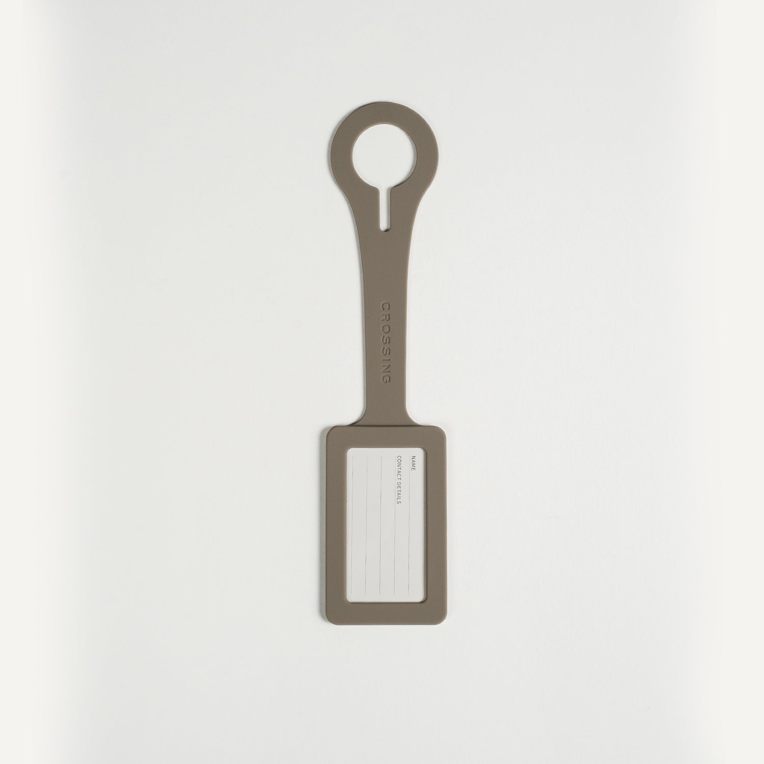 Crossing Luggage Tag - Cement