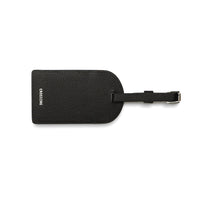 Crossing Milano Leather Luggage Tag - Black