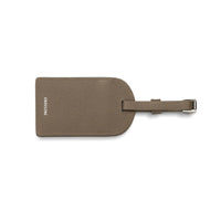 Crossing Milano Leather Luggage Tag - Dark Khaki
