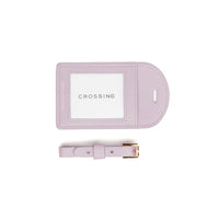 Crossing Milano Leather Luggage Tag - Lavender