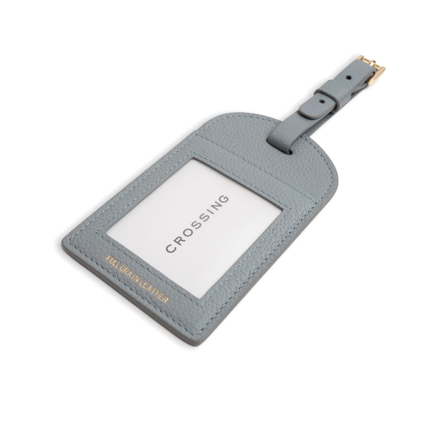 Crossing Milano Leather Luggage Tag - Pigeon