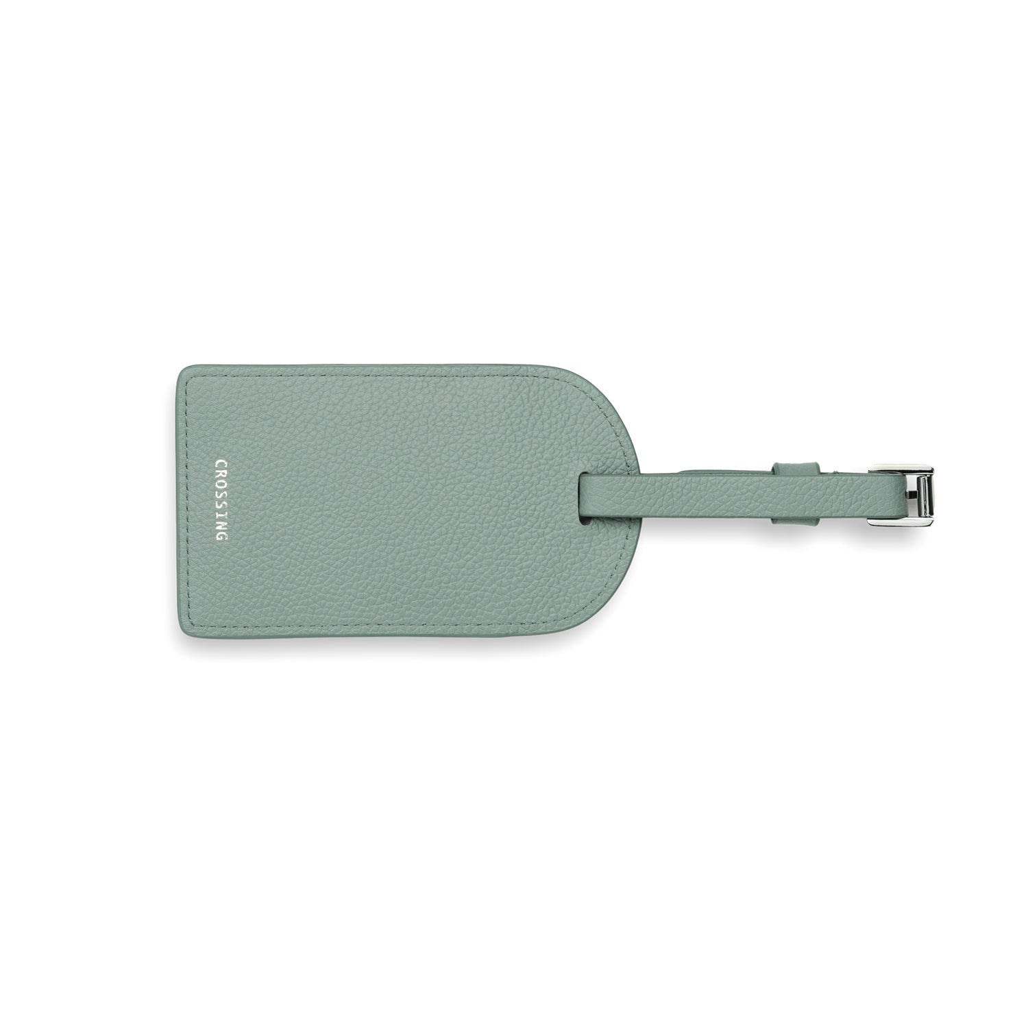 Crossing Milano Leather Luggage Tag - Sage