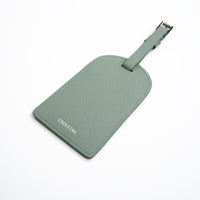 Crossing Milano Leather Luggage Tag - Sage