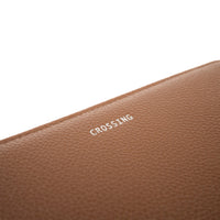 Crossing Milano Long Zip Wallet RFID - Barcoss Brown