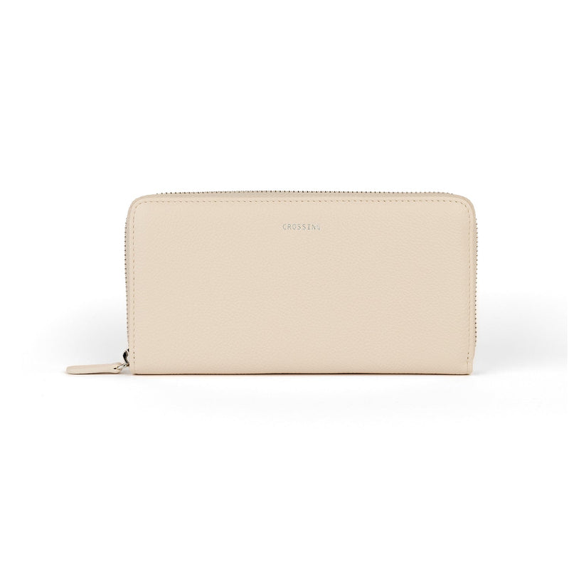 Crossing Milano Long Zip Wallet RFID - New Sand