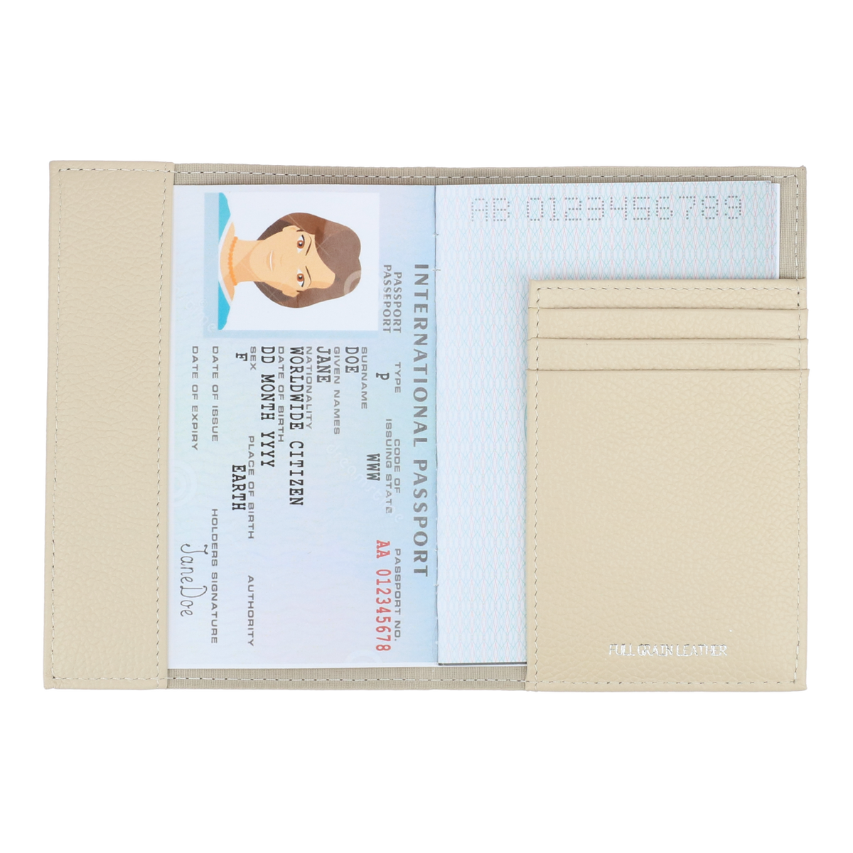 Crossing Milano Passport Holder - New Sand