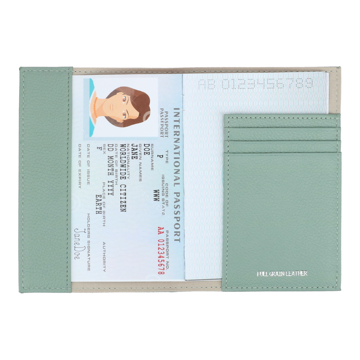 Crossing Milano Passport Holder - Sage