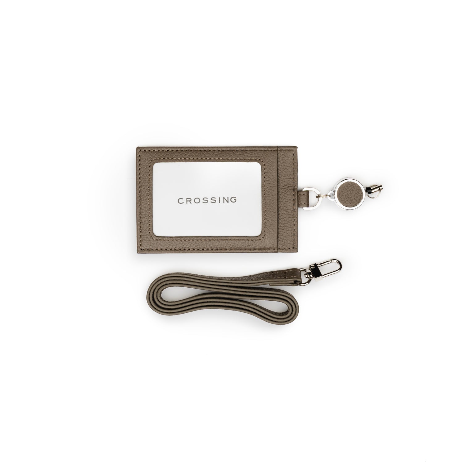 Crossing Milano Retractable Lanyard - Dark Khaki