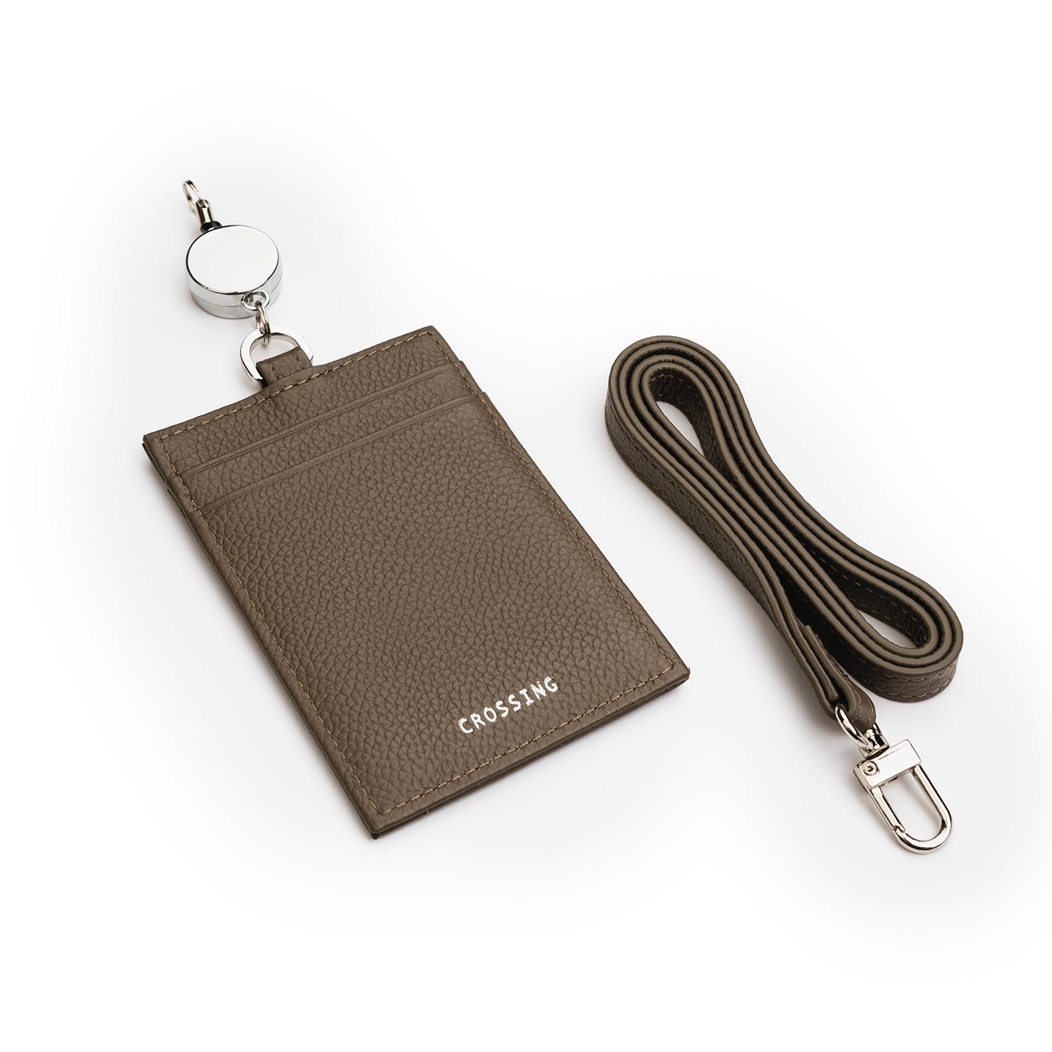 Crossing Milano Retractable Lanyard - Dark Khaki