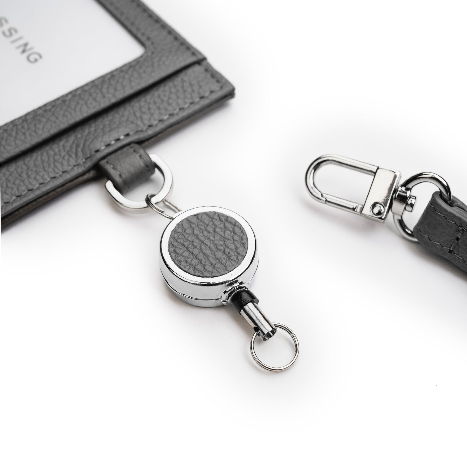 Crossing Milano Retractable Lanyard - Grey