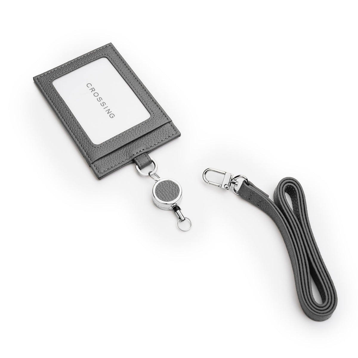 Crossing Milano Retractable Lanyard - Grey