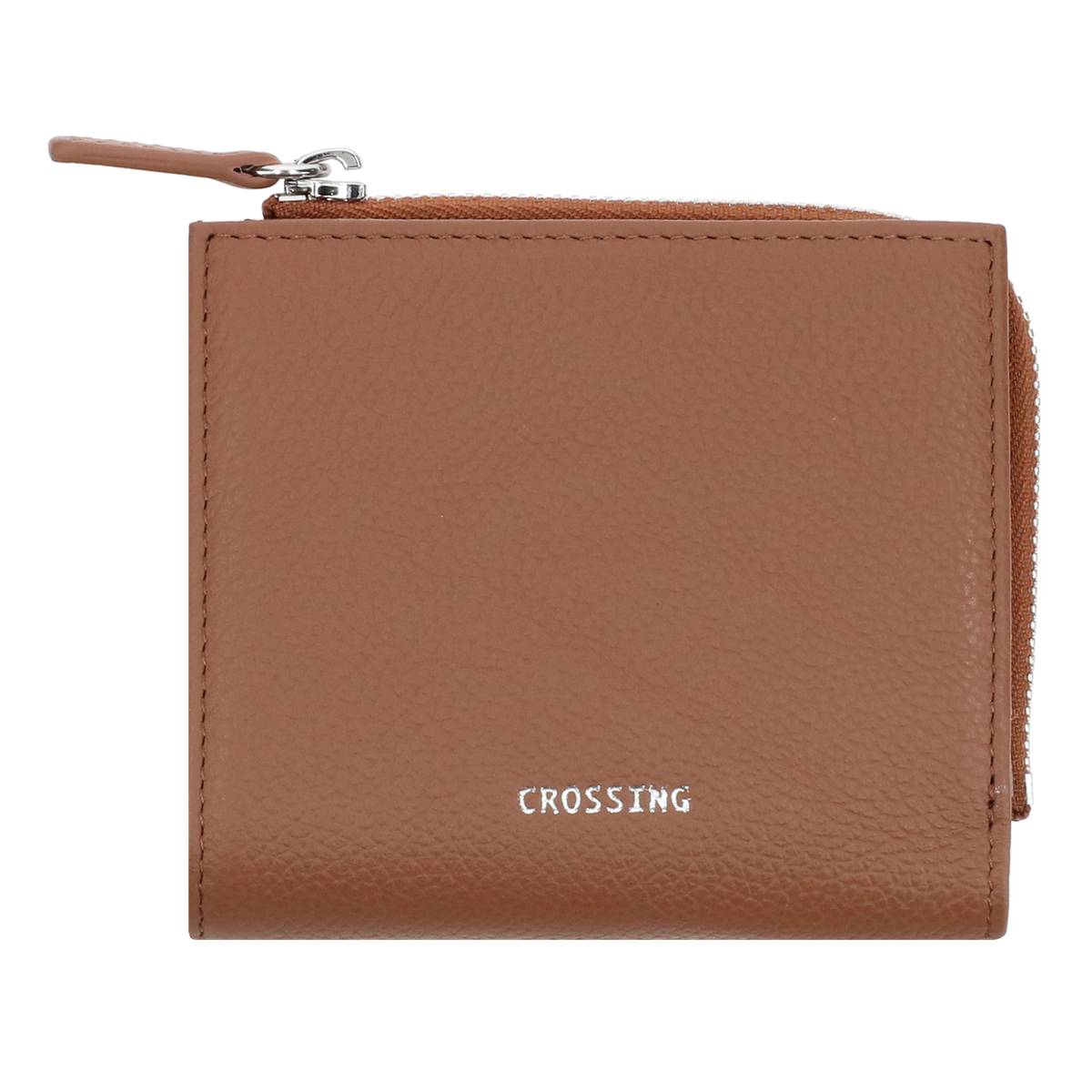 Crossing Milano Small Zip Wallet - Barcos Brown