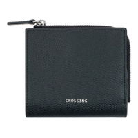 Crossing Milano Small Zip Wallet Rfid - Black