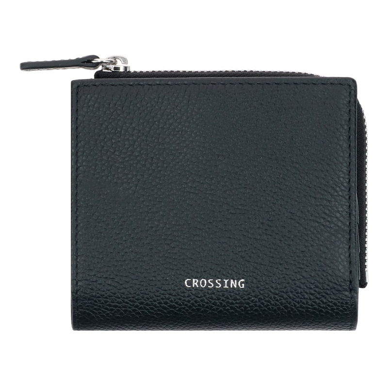 Crossing Milano Small Zip Wallet Rfid - Black
