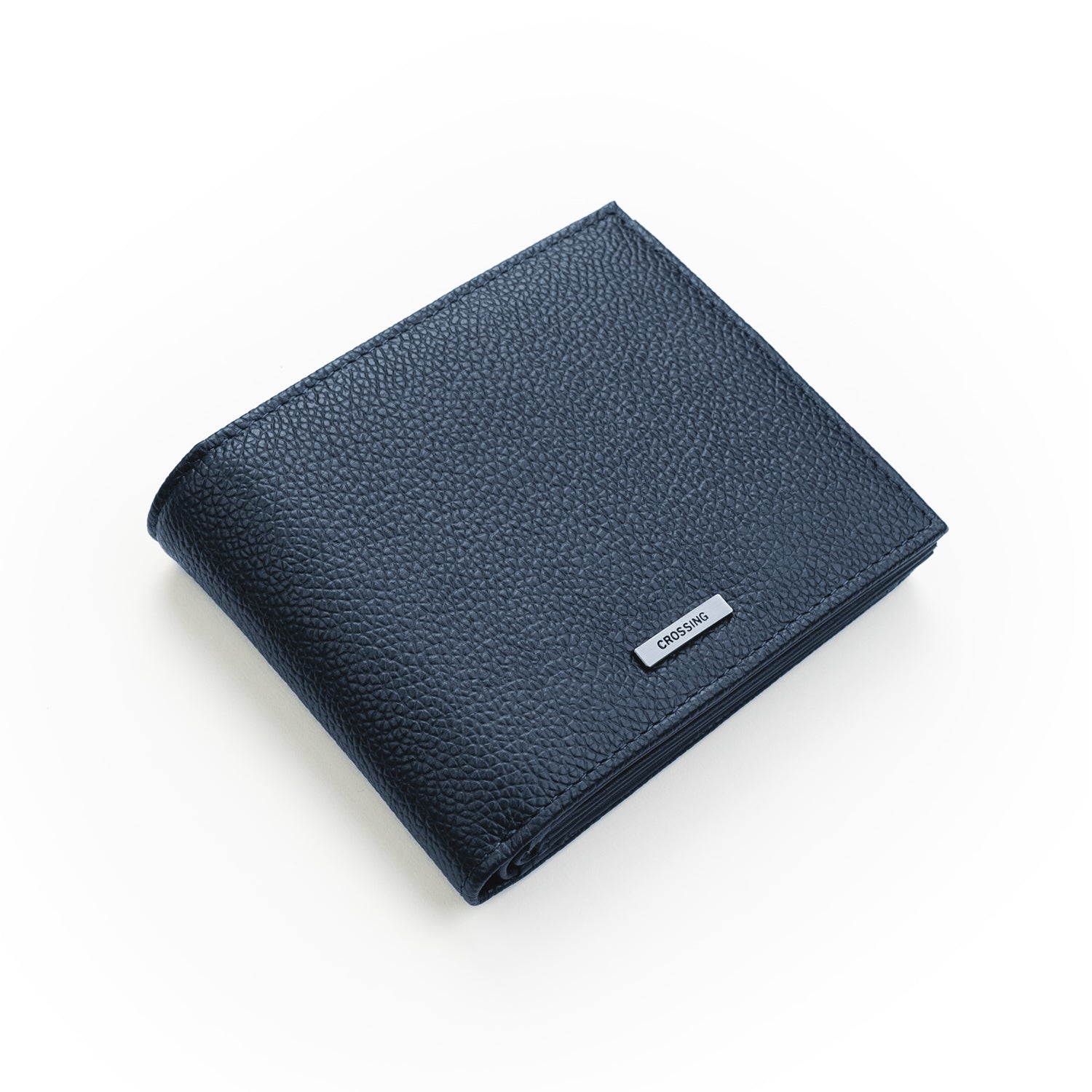 Crossing Milano Voyager Bi-Fold Wallet With Flap and Coin Pouch RFID - Dark Navy