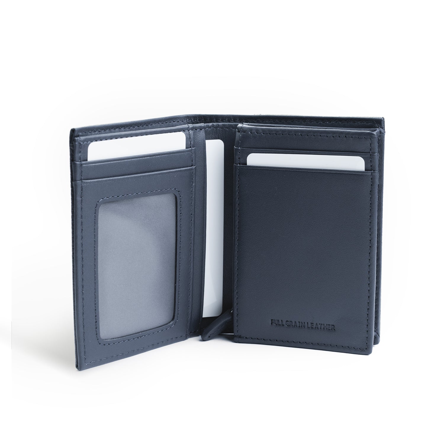 Crossing Milano Voyager Short Bi-Fold Wallet With Coin Pouch RFID - Dark Navy