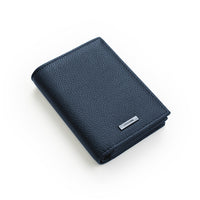 Crossing Milano Voyager Short Bi-Fold Wallet With Coin Pouch RFID - Dark Navy