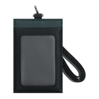 Crossing Modish Leather Lanyard - Black/Teal