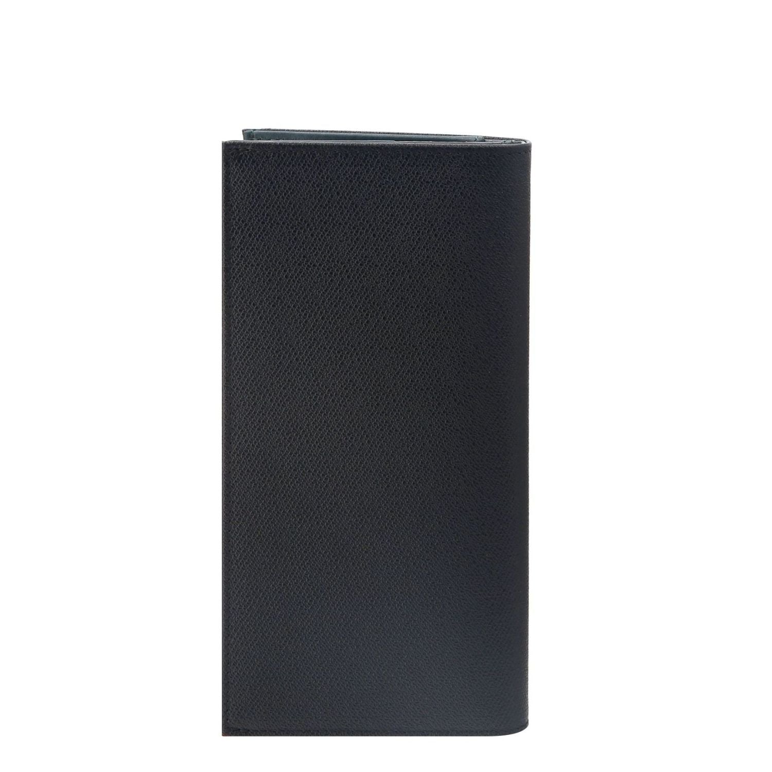 Crossing Modish Long Leather Wallet RFID - Black/Teal